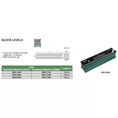 Insize Block Levels 4903-150A 150mm Original thumbnail 2